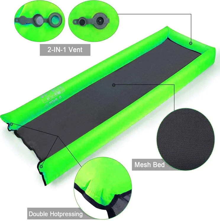 Nylon Fabric Inflatable Air Mattress Pool Floats Water Hammock For