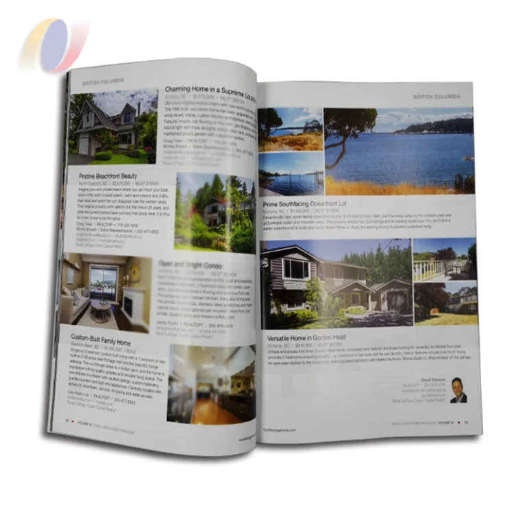 Custom Print A4 Publication Quarterly Journal  Catalog Booklet Brochure Books Magazine Printing supplier