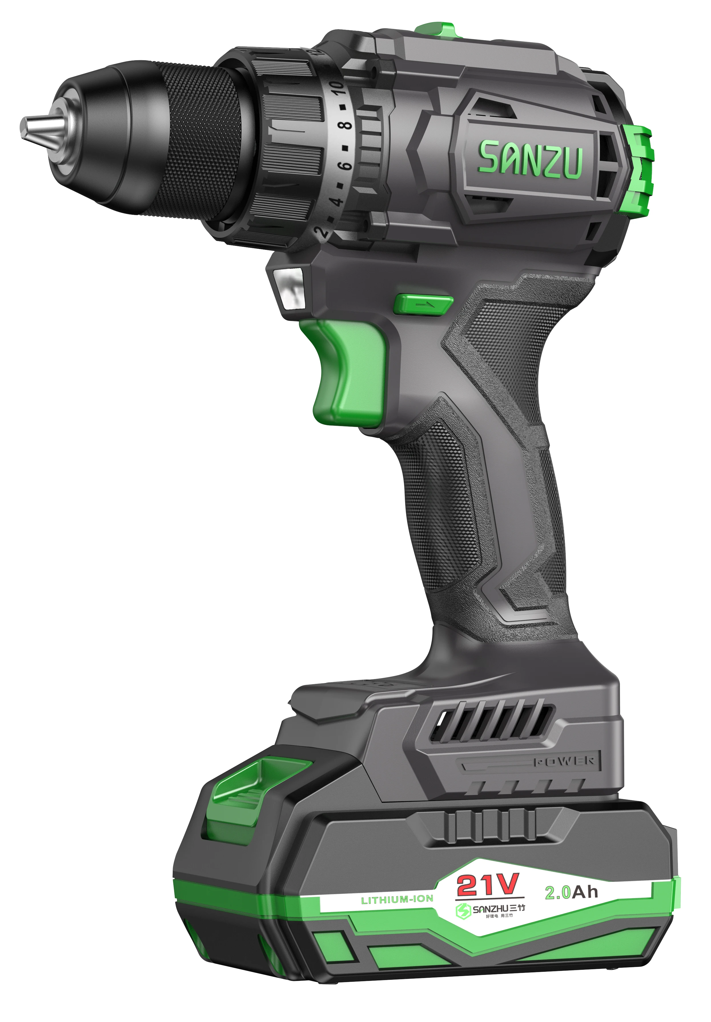 SANZU 20V Hand Drill Battery Machine Drills Set 10MM 13MM Cordless Power  Drills for Tools