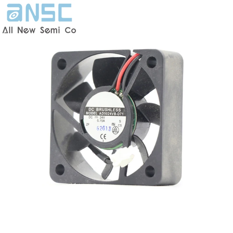 Original Axial flow fan AD5024VB-D71 24V 0.15A 50*50*15mm Large air volume inverter cooling fan