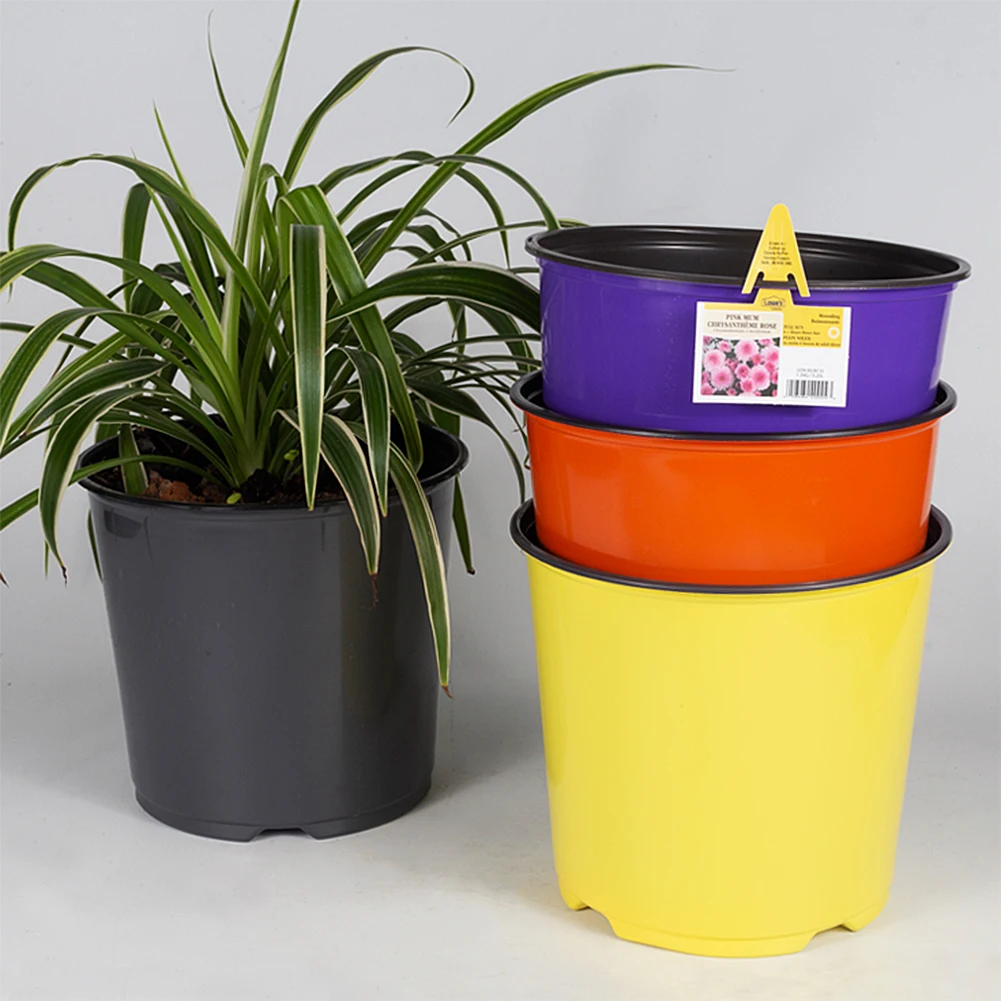 Double Colour Durable Plastic Flower Pots - Clear Transparent Orchid Pots  for Indoor & Outdoor Use, Eco-Friendly & Custom Sizes