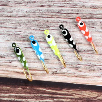 WEIHE 25mm/0.7g Luminous Ice Fishing Hook Mini Lead Fish Hook Root Fishing Hook – Hooks – view 4