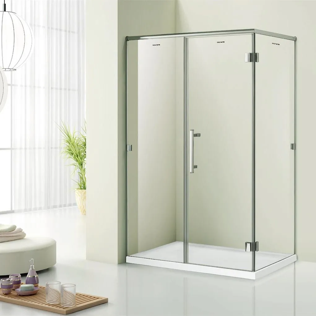 Sally Bathroom Accessories Sets Frameless Showerroom Bathtub Matt Black  Sliding Glass Shower Door - China Shower Door, Glass Door