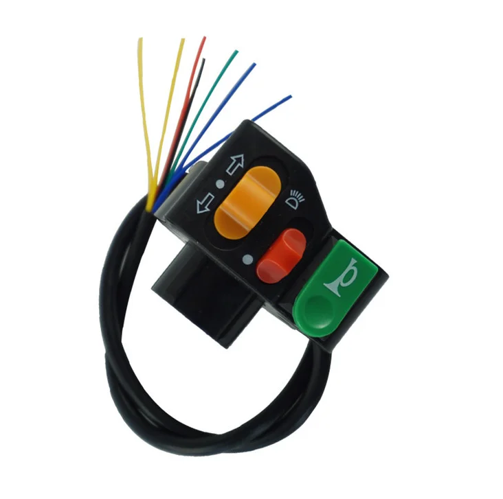 Universal Electrical Horn Switch Turn Signal Head Light Button for ATV Dirt Bike