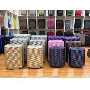 12PCS  SKD SEMI-FINISHED ABS BUSINESS NEW DESIGN COMPETITIVE PRICE  HOT SALE LUGGAGE SET