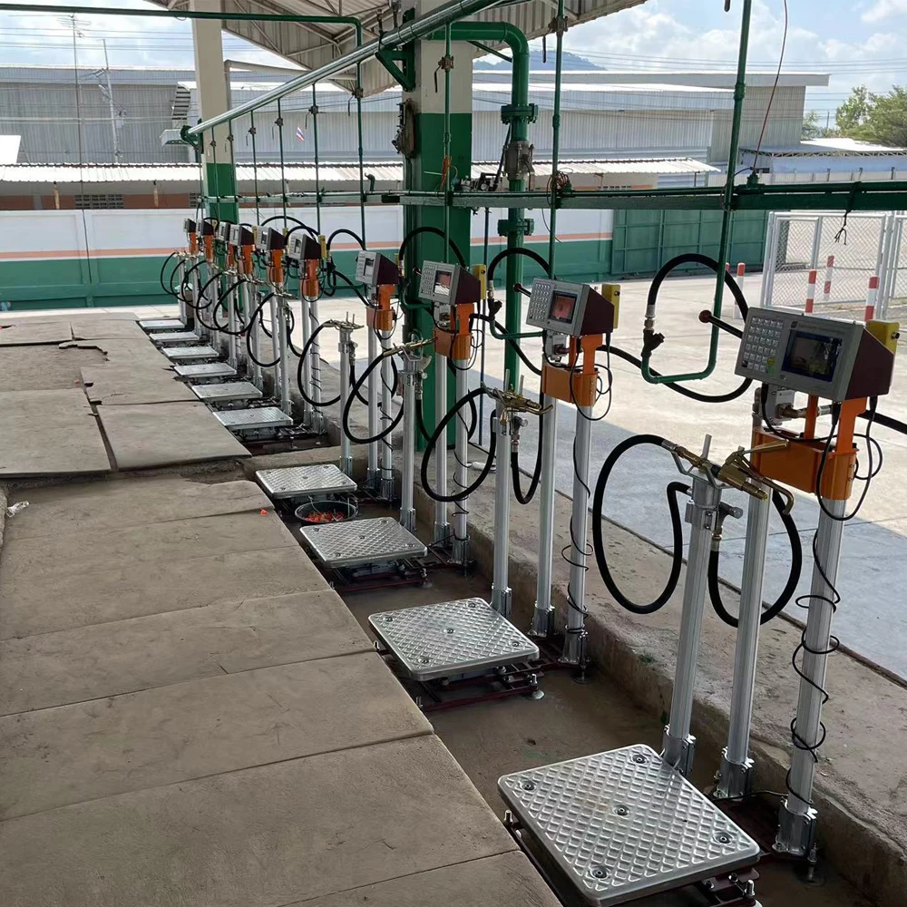 ATEX Explosion Proof lpg Filling Scale Easy to Operate lpg Gas Cylinder Filling Scale Cooking Gas Filling Machine