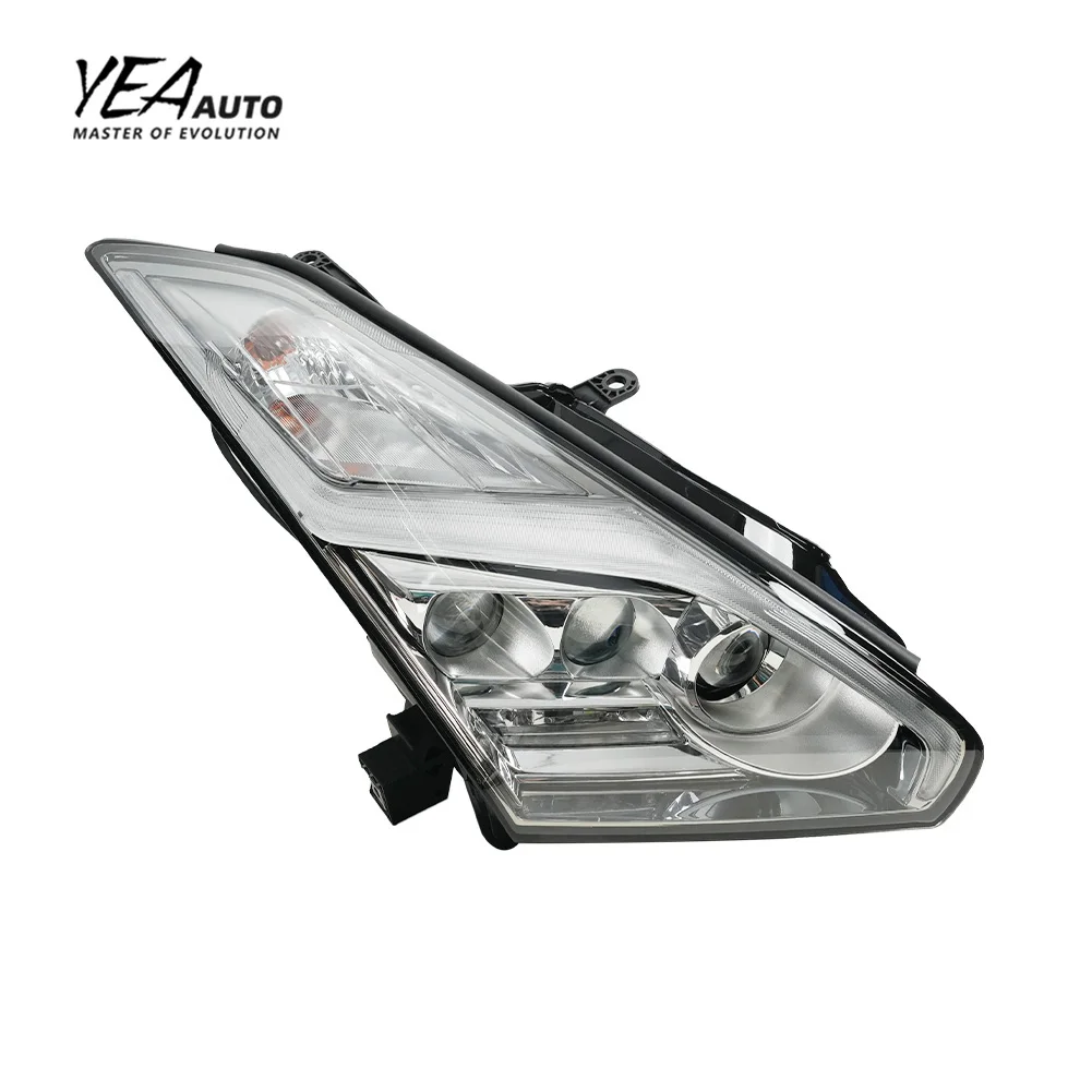 مصباح أمامي لمبة ليد مصابيح أمامية للسيارة مصباح أمامي بلون أسود لموديل نيسان GTR R35 GT-R أضواء أمامية للأمام 2007-2018 توصيل واستخدام