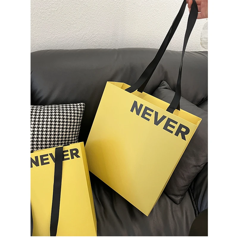 Luxury Custom Logo Brand Large Shopping Mall Boutique Paper Bags