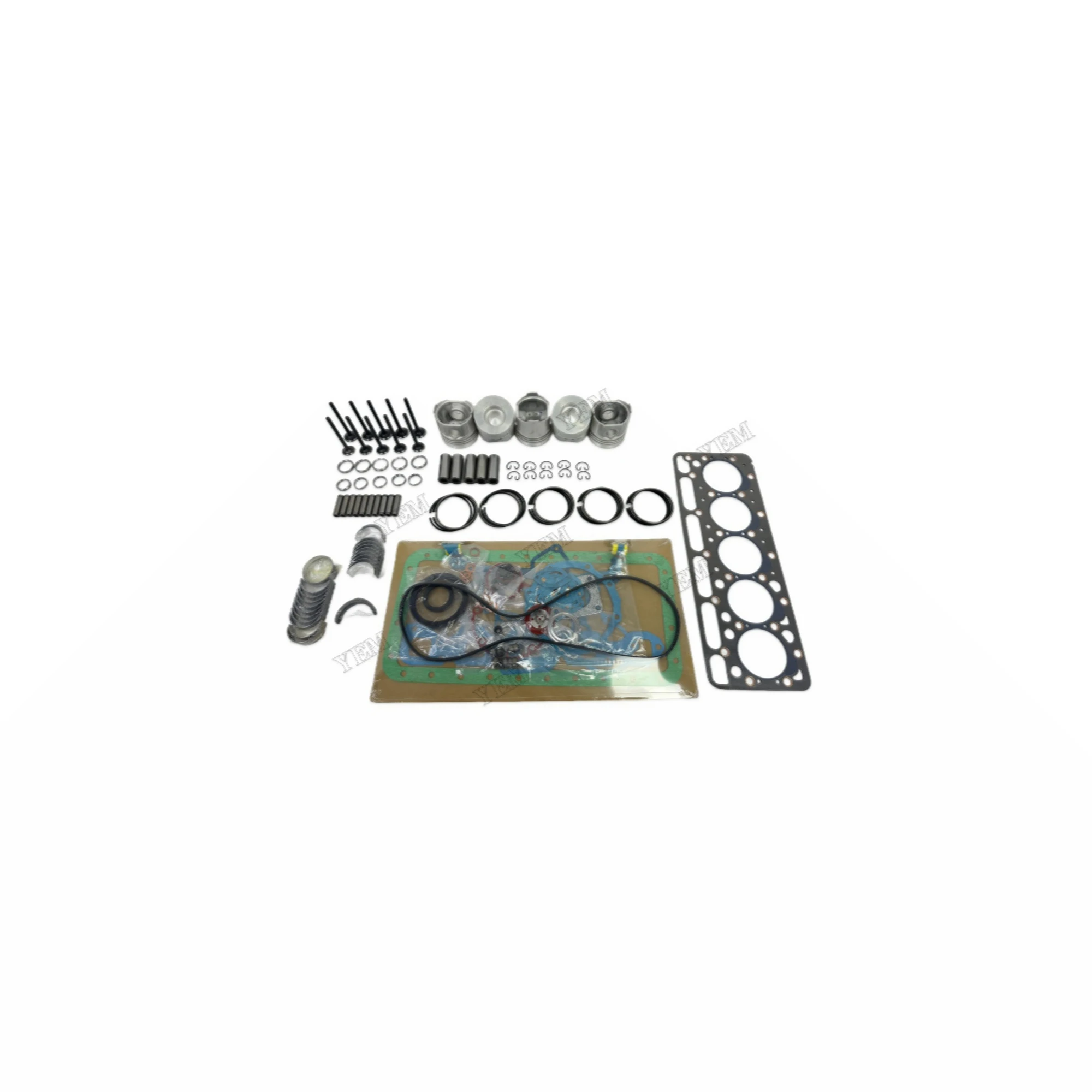 Overhaul Kit With Cylinder Gaskets Piston Rings Bearing Valves Suitable for Kubota F2302 Engine Rebuild Kit