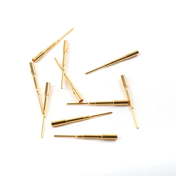 manufacturer gold plated terminal pin brass contact point pin for connector