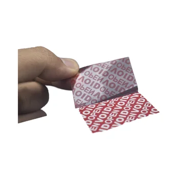 Tamper Evident Void Adhesive Tape 50mm X 50m Anti-Fake Security Sealing Sticker Tamper Proof Packing Polyester BOPP Acrylic