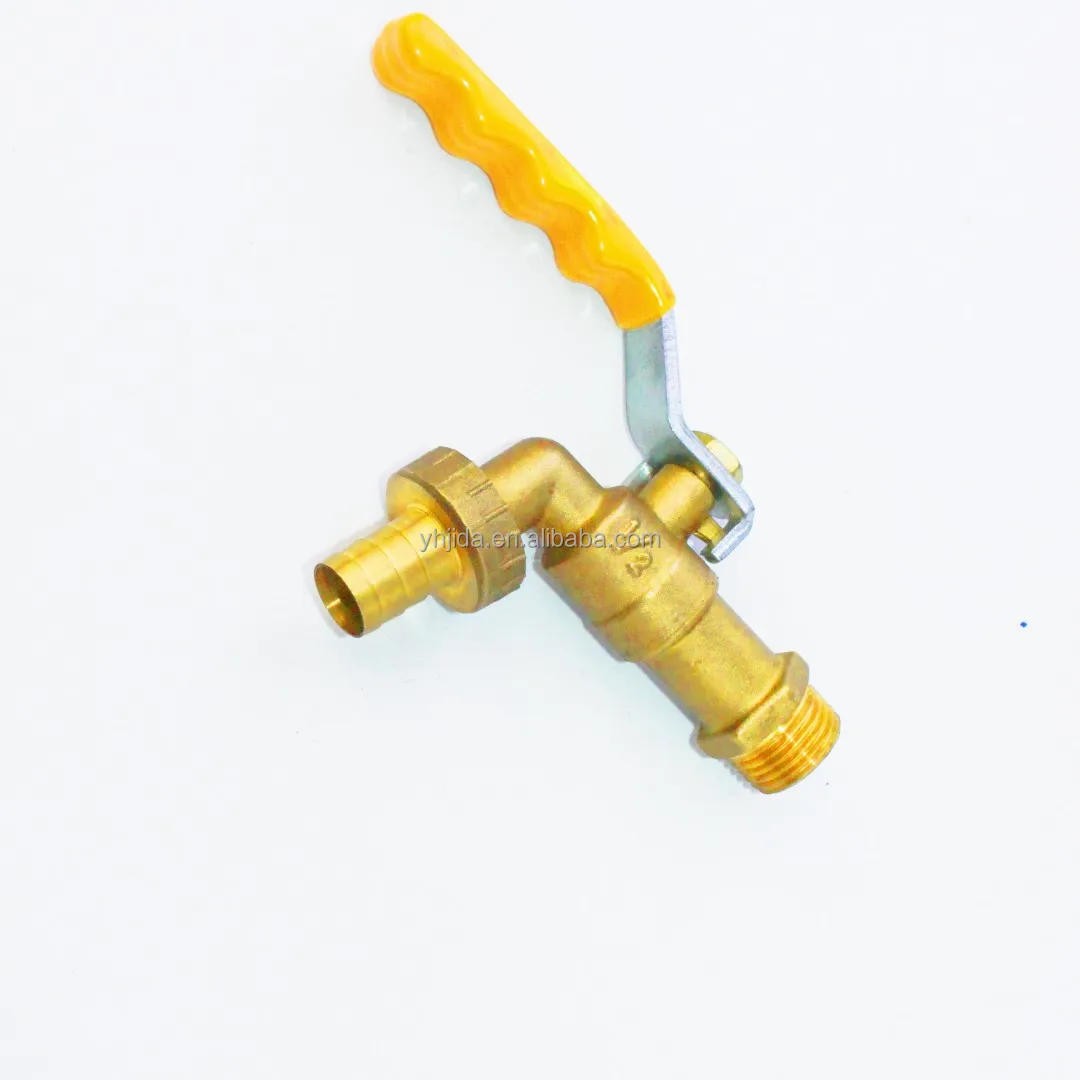 Long Handle Aluminum-Handle Brass Water Tap Brass Bibcock Faucet Taps for Basin Use