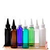 Amber plastic bottles
