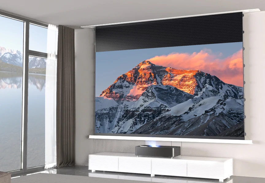SCREEN PRO 92-150 Inch Motorized Projector Screen for UST