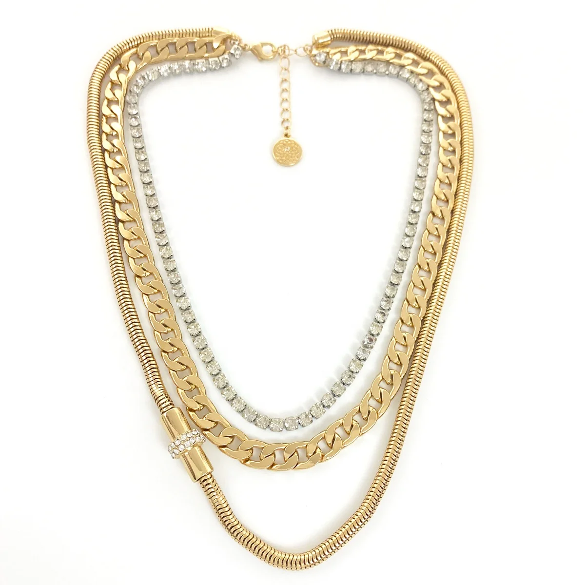 2026 Trendy Jewelry Cuban Chain Multi-layered Layered Chain Necklace Fashionable Charm Women's Necklace