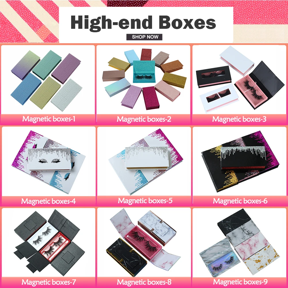 Lashes Cases for Customize Your Own Eyelash Box Eyelash case with Customized Empty Lash Book Empty Lash Boxes