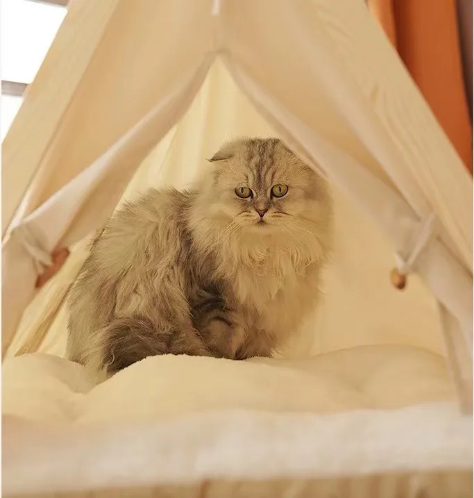 product wholesale high quality foldable comfortable breathable pet dog cat tent washable pet nest house-53