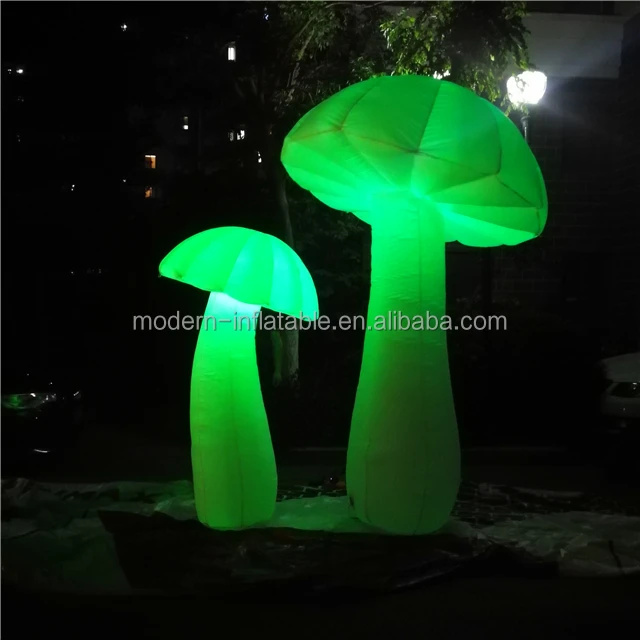 Custom Size Inflatable Mushroom Model With Led Light For Decoration ...