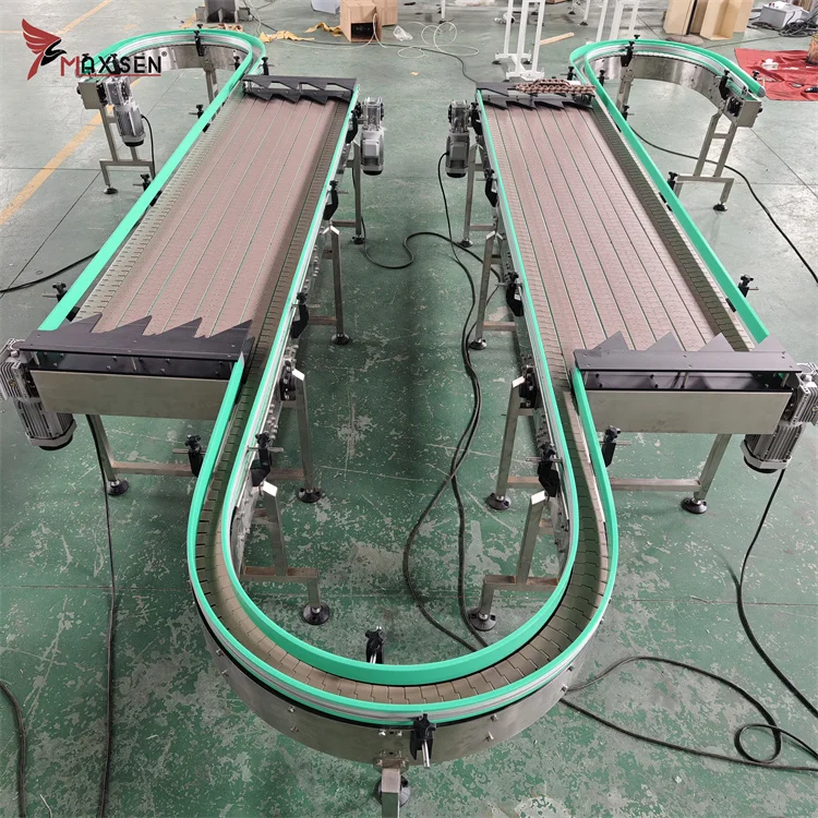 Maxsen Customizable Classic Top Chain Conveyor High Quality POM Material Belt with New Motor for Food Storage Transportation