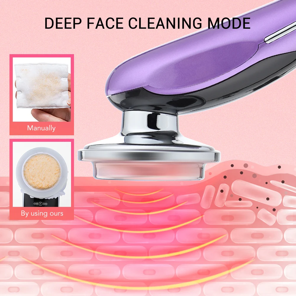 Anti Wrinkle Face Lifting Beauty Device RF Microcurrent Skin Rejuvenation Facial Massager