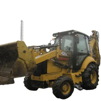 used backhoe loader cat 420E for sale made in USA, used cat backhoe retro excavator CAT 420