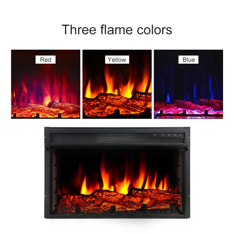 Electric Fireplace, 2000W, Metal - detail 12