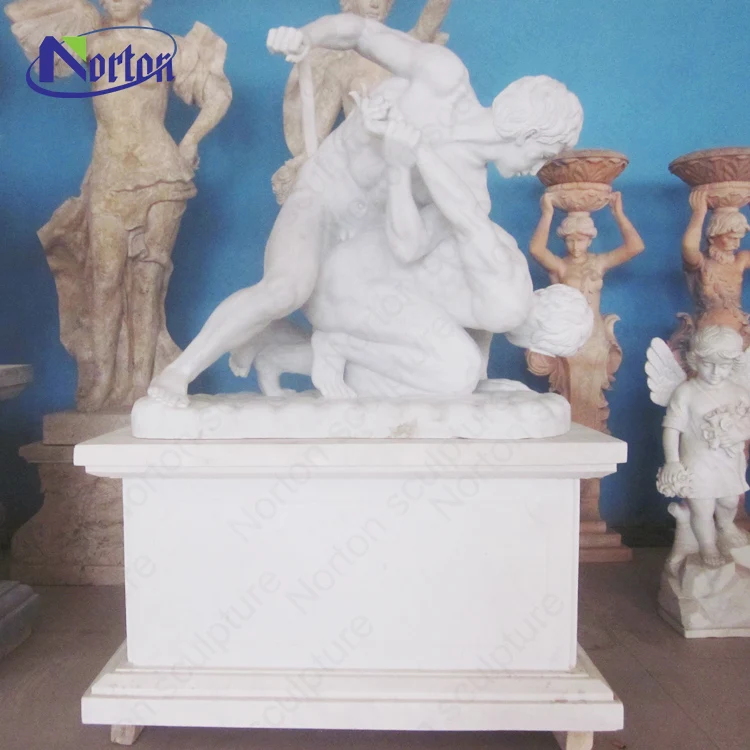 白大理石の抽象座像彫刻（モダンスタイル・スクエア） 白大理石の抽象座像彫刻（モダンスタイル・スクエア） 白い