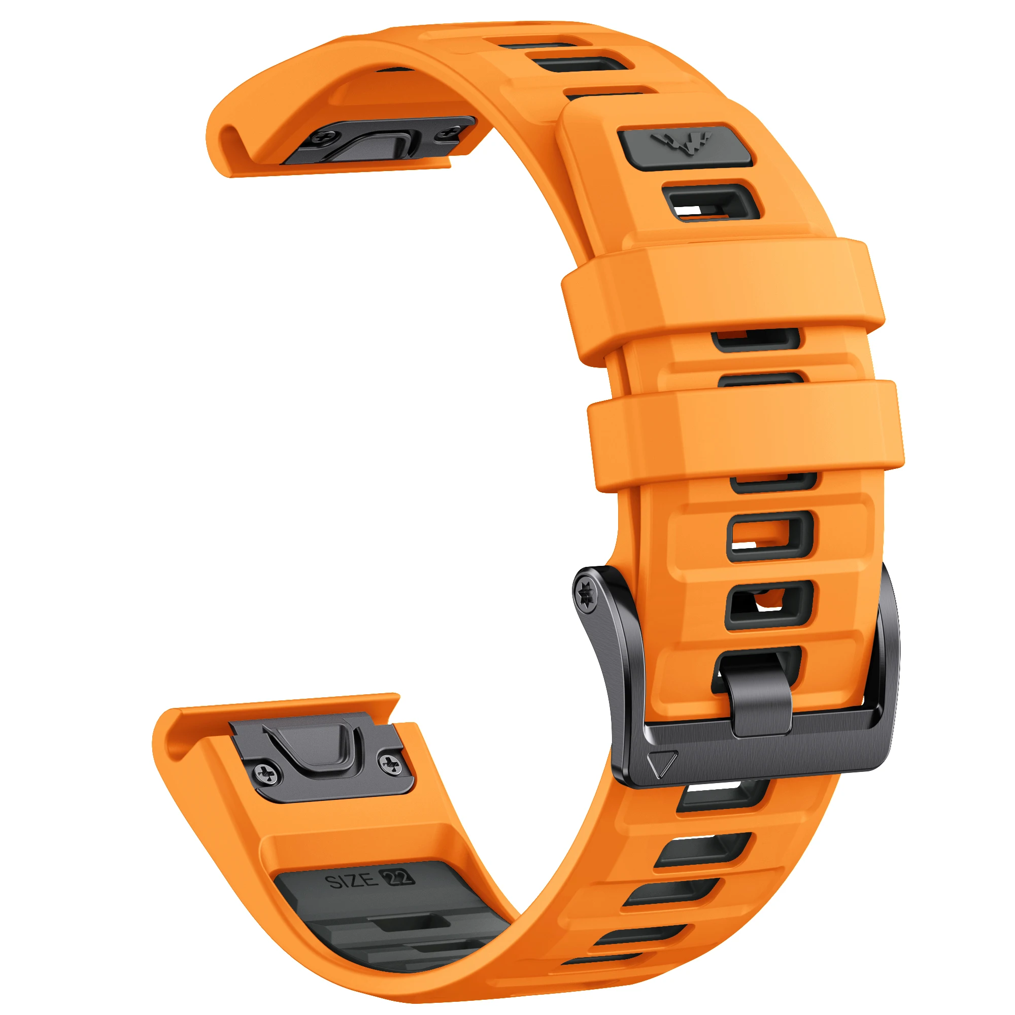 Eraysun Quick Release 22mm 26mm Fenix 8 Watch Band for Garmin Fenix E 8 47mm 51mm 7 7X 6 6X/Epix Pro/Enduro 3 Rubber Watch Bands