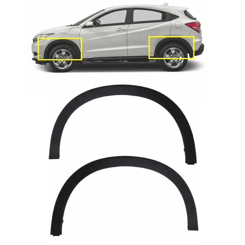 OEM auto parts front rear fender flares left right wheel eyebrow arch protector trim lips for Honda HR-V HRV 2016 2017 2018