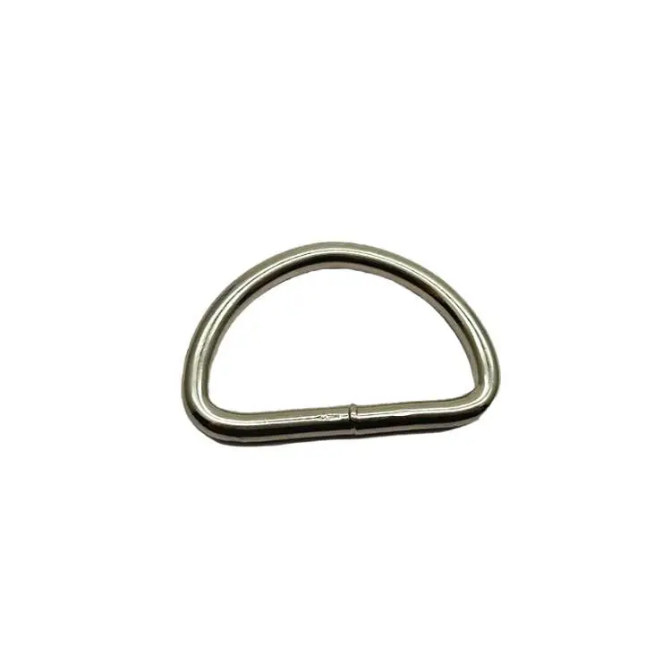 53*30mm Best Quality Welded D Ring Handbag Bag Hardware Accessories Bag Buckle Factory Price Nickle Plated D Rings for Collars