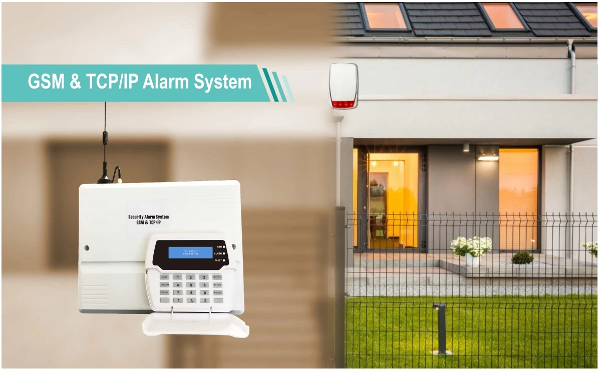Gsm Pstn Battery Backup For 48 Hours Ac Off Addressable Alarm System