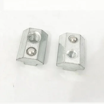 Steel Zinc M4/m5/ M6/m8 Thread Square Base T Nuts 10 Slot Slide In T ...