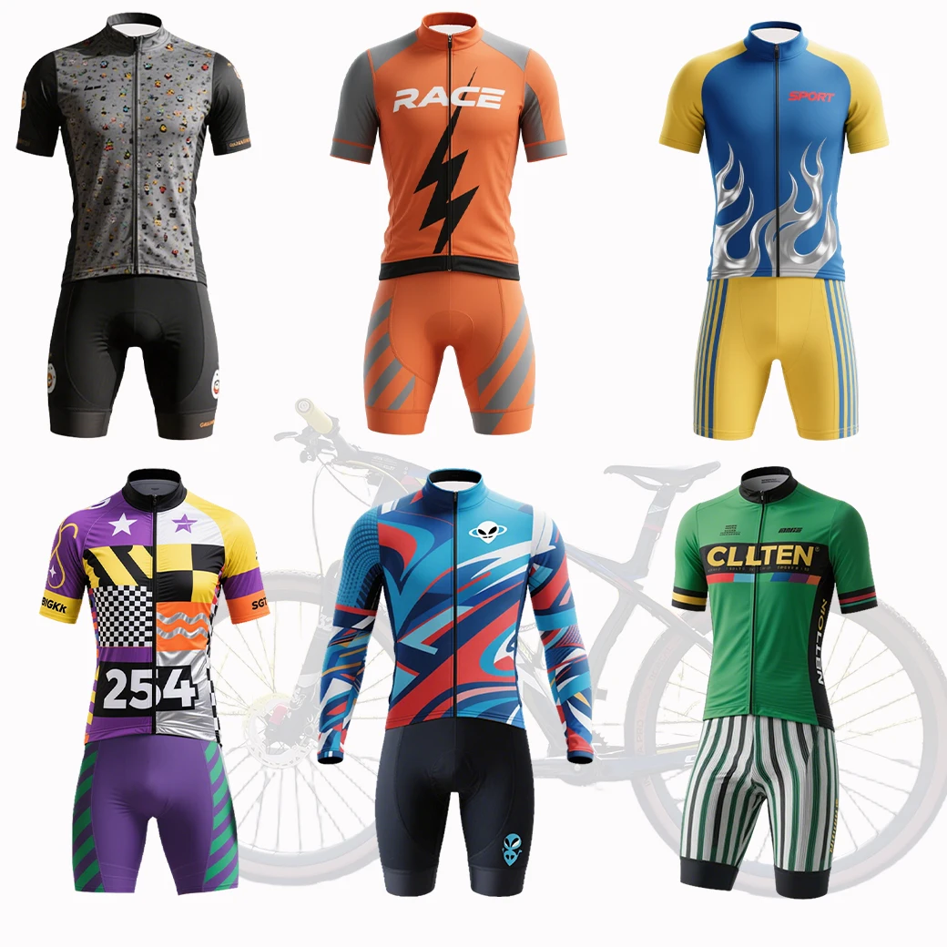 Maillot Uniformes De Ciclismo Safety Equipacion Ciclismo Ropa