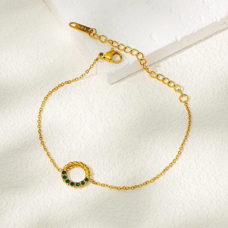 COOL 2024 Non Tarnish Woman Titanium Best Friend Girls Love Friendship Tennis Gold Adjustable Bracelet