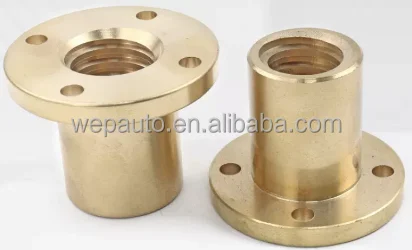thumbnail image 2 of Stainless Steel T8-T36 Left-Hand Threaded Trapezoidal Lead Screw With Brass Nut 2 of 4