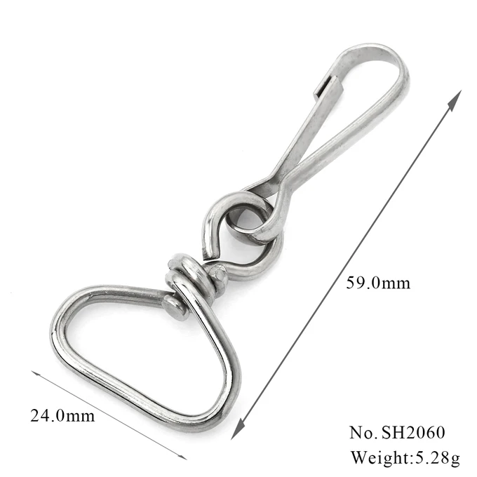 Wholesale Keychain Accessories Metal Snap Hook Clip Fashion Detachable ...