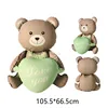 Orso Redu con cuore verde