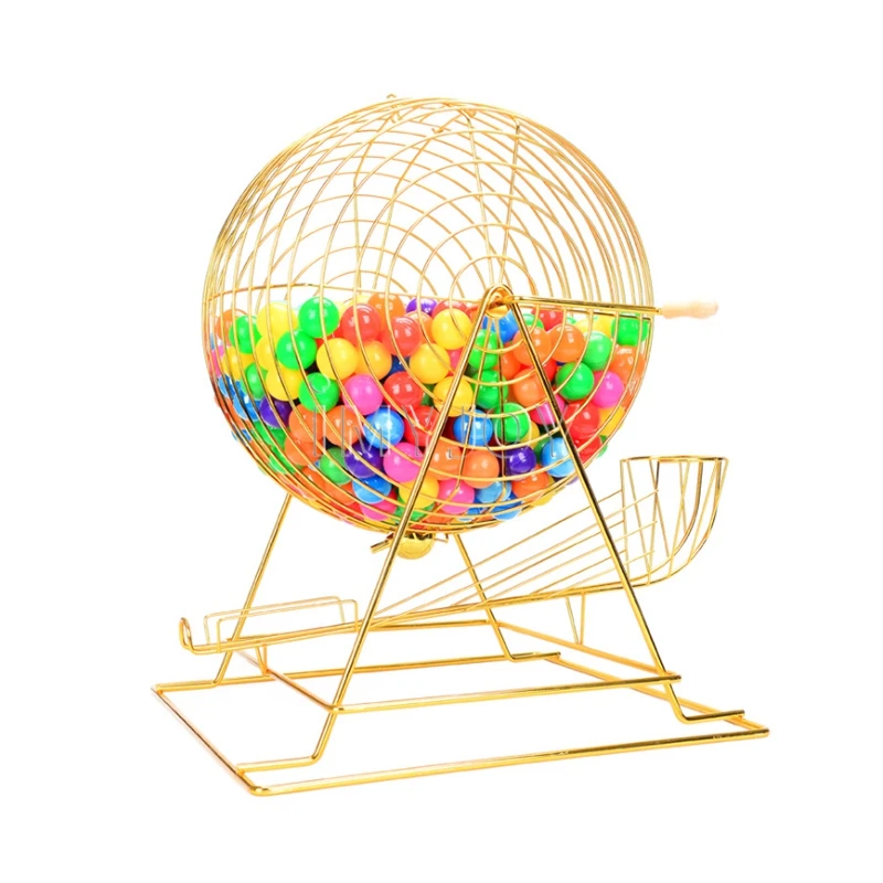 Boîte De Loterie 25cm, Boîte De Tombola, boîte De Tirage Au Sort, Boîtes De Jeu De Balle De Tombola, Étui De tombola en Alliage D'Aluminium Pour Tirages Au Sort, Vote, Don