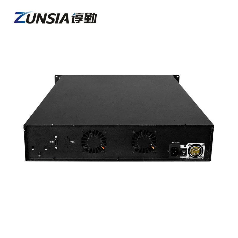 Zunsia 6LAN 4 * SFP 10G брандмауэр мини ПК промышленный 2U Серверный корпус с поддержкой 12-го LGA1700 13-го i3 i5 i7 i9 Pentium Celeron CPU