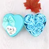 Bleu unique (6 fleurs centrales)