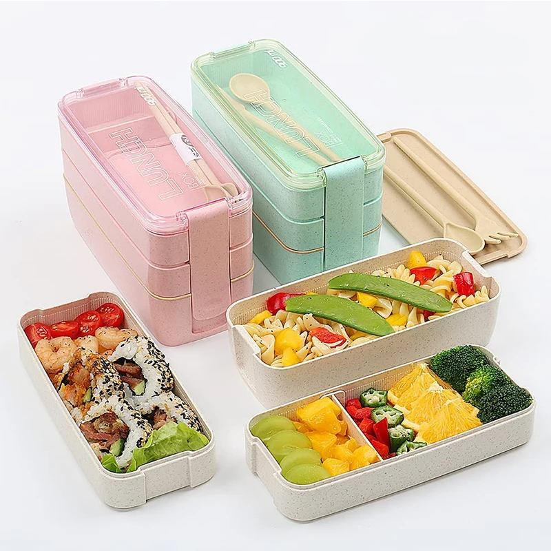 Microwavable Containers Food Packaging Lunch Box Plastic Promotional 3  Compartment Bento Box - China Bento Box for Kids and Lunch Box for Adults  price