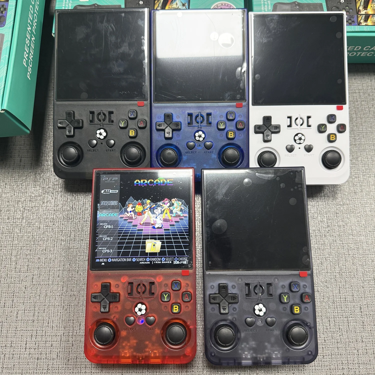 R36 Max 128GB Handheld Retro Game Console - 720*720 Resolution, 5