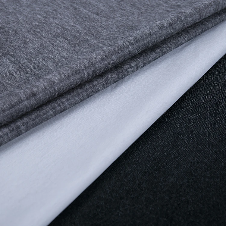 CNF KARACHI 9018 Double Dot Interlining for Garments 4.6$/Roll PES Coating Features Adhesive Fusible Interlining Cheaper Price!