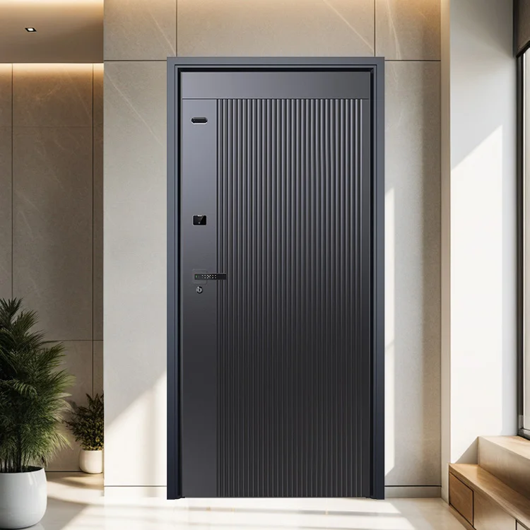 Aluminum Digital Fingerprint Smart Main Door Tenon MK