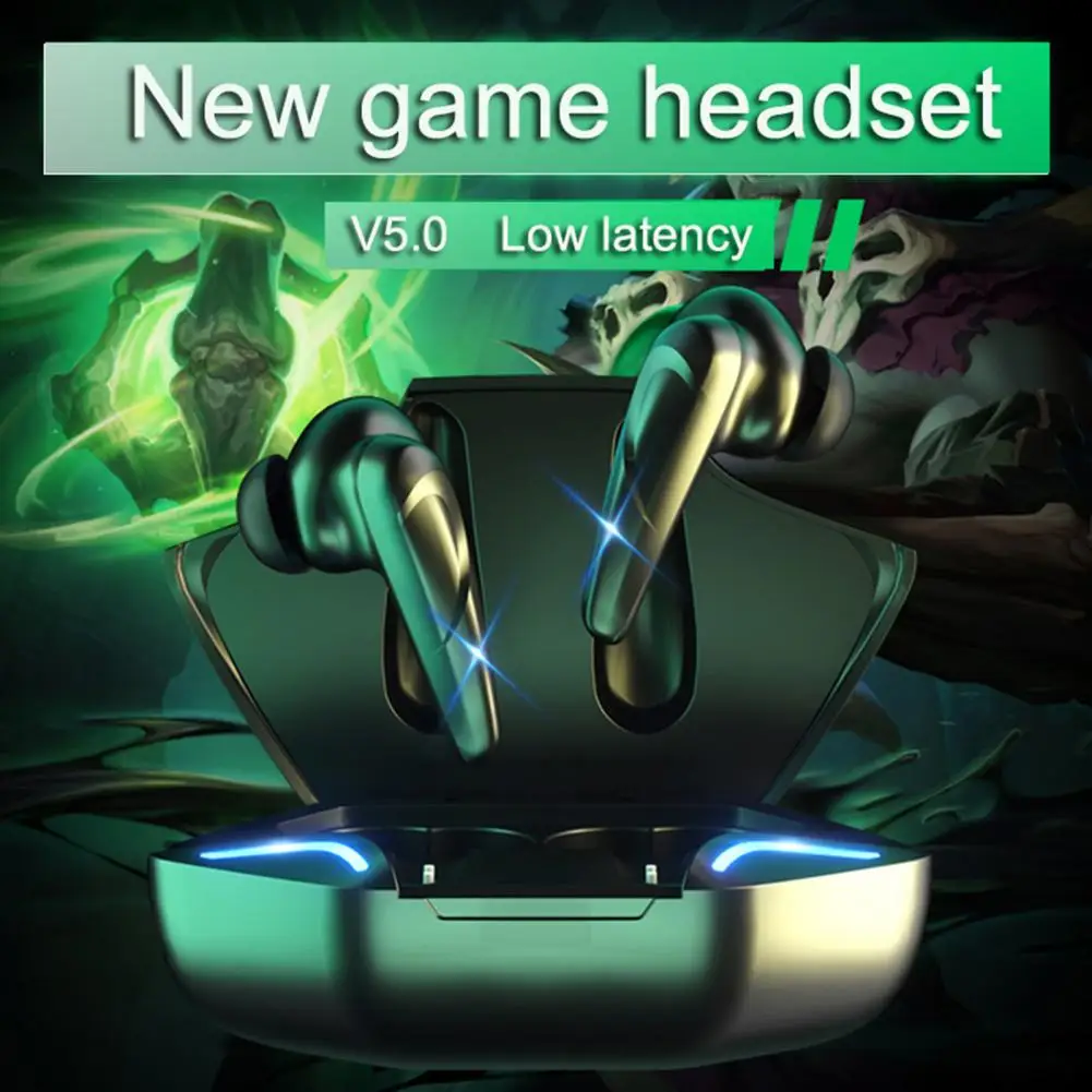 Low Latency  Tws Bt5.0 Wireless Wiresto Gamer Headphones Game Headsets  Tws Earbuds Mobile Smartphone Gaming Earphone