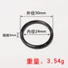 Gunmetal 30x24x3mm seamless circle