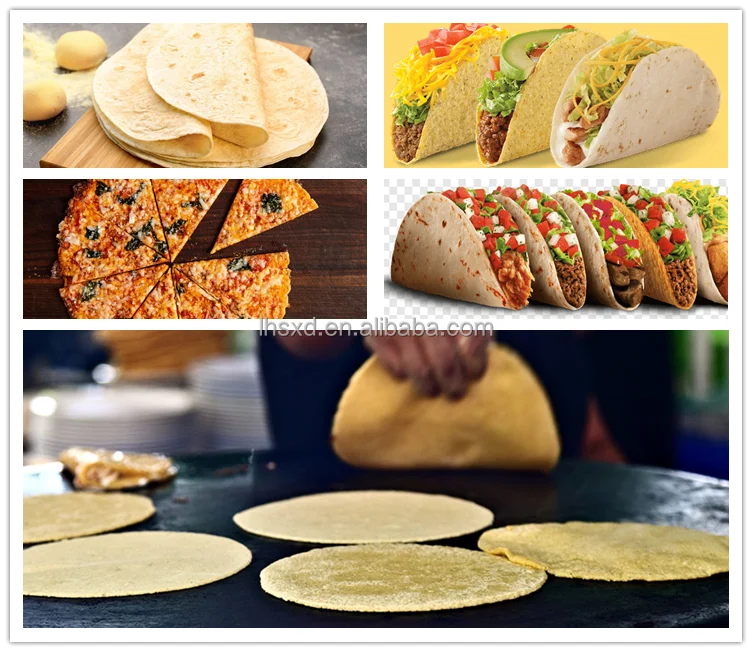 Taco Roti Maker Press Bread Grain Product Tortilla Making Machines Full Automatic Flour Corn Mexican Tortilla Machine