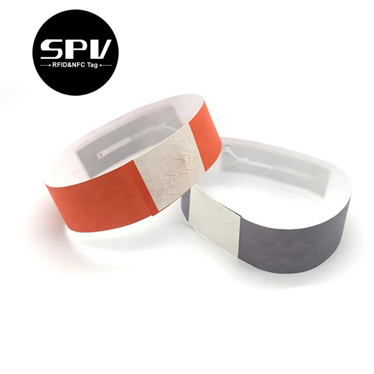 Hospital RFID Disposable Paper Band One Time 13.56MHz Mifare NFC Medical Wristband ID NFC Bracelet
