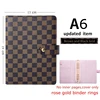Raccoglitore A6 marrone + rosa + oro rosa