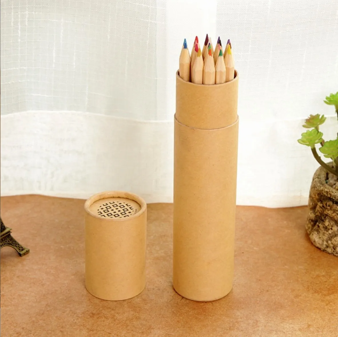 12 Colour Pencil Set For Drawing And Kids Beginner Art Projects_voghion.com